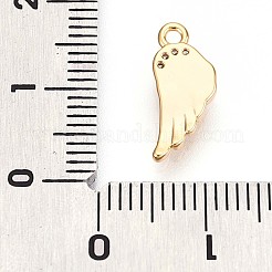 Латунные микропаве прозрачные подвески с фианитом KK-T075-18G