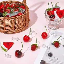 62 pz 7 stili di imitazione della frutta in plastica&nbsp;DJEW-PH0001-63