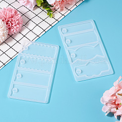 2шт 2 стиля силиконовые Молды для подвесок своими руками&nbsp;DIY-TA0010-39