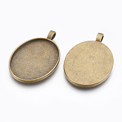 Pendente in lega basi per cabochon&nbsp;PALLOY-2422-AB-FF