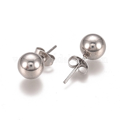 Серьги-гвоздики из нержавеющей стали 304&nbsp;LS-EJEW-L215-57E-P