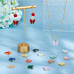 60шт 15 цвета акриловые подвески MACR-FH0001-18