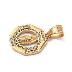 Подвески из хирургической нержавеющей стали 316 со стразами STAS-P412-10G