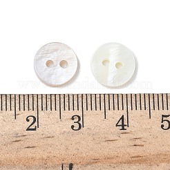 Плоские круглые кнопки на 2 отверстие BUTT-P012-11