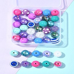 Круглые смоляные бусины и акриловые бусины наборы для изготовления бижутерии DIY-FS0007-73