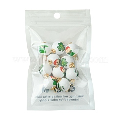 10 шт. деревянные подвески с принтом ко Дню Святого Патрика FIND-FS0001-89