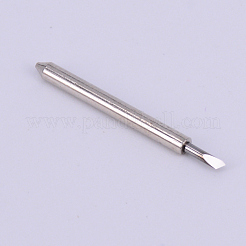 タングステン鋼レタリングナイフ  角度45°  プラスチックカップ付き  ブルー  ステンレス鋼色  24x2.8mm&nbsp;FIND-WH0053-48P
