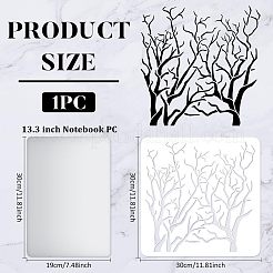 Grands modèles de pochoirs de peinture de dessin réutilisables en plastique&nbsp;DIY-WH0172-757