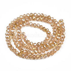 Стеклянные бусины с гальваническим покрытием &nbsp;LS-EGLA-A034-T10mm-B23