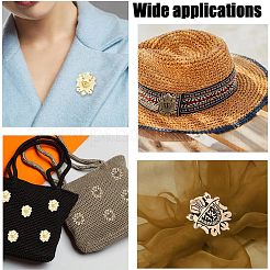 12 шт. брошь-булавка в виде короны из сплава 3 цветов JEWB-CA0001-17