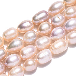 Нити из натурального культивированного пресноводного жемчуга PEAR-N012-08L