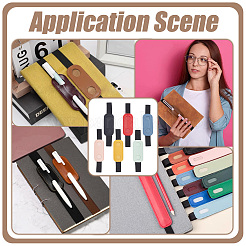 6 шт. 6-цветный чехол для ручки из искусственной кожи&nbsp;AJEW-PH0006-85