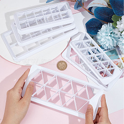 2 набор из 2-х видов пластиковых формочек для резки глины из пищевого пластика (треугольник и квадрат) DIY-SC0021-35