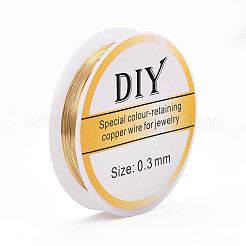 Круглая медная проволока для ювелирных изделий&nbsp;CWIR-Q006-0.3mm-KC