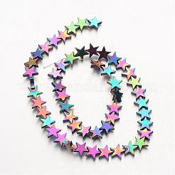 Гальванизировать немагнитных синтетический гематит нитей бисера&nbsp;G-F300-24D-02