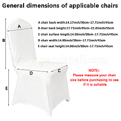 Dehnbarer Esszimmerstuhlbezug aus Spandex&nbsp;AJEW-WH20018-319A