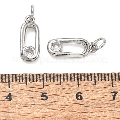 Ciondoli in ottone zirconi chiari micro pavé&nbsp;KK-CBAD9DF-07P
