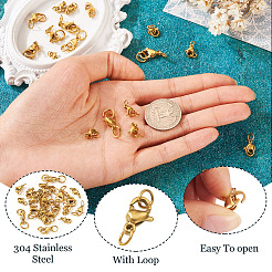 30 шт. 6 стиля карабинов из нержавеющей стали 304 STAS-TA0001-83G