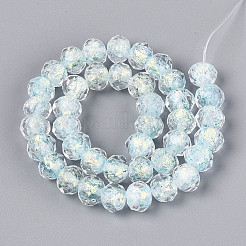 Нити из фольгированных бусин лэмпворк ручной работы&nbsp;FOIL-T008-09D