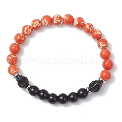 Браслет из синтетической императорской яшмы BJEW-JB12500-02