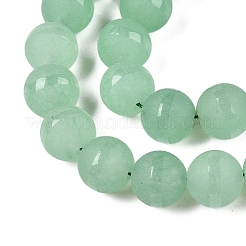 Mattierte natürliche weiße Jadeperlenstränge&nbsp;G-T138-10mm-209D