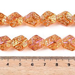 Стеклянные бусины с гальваническим покрытием &nbsp;EGLA-N012-08M