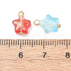 150шт 25 цвета стеклянные подвески&nbsp;PALLOY-CJ00076