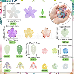 500 шт. Набор фурнитуры для изготовления украшений в виде листьев и цветов&nbsp;DIY-SC0031-74