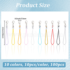 100 Stück Nylon-Handygurte in 10 Farben&nbsp;FIND-GF0008-99