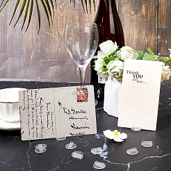 150 шт. круглый прозрачный пластиковый держатель для карт KY-CP0001-19