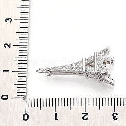 Латунные микро проложить кубического циркония подвески KK-N268-04P