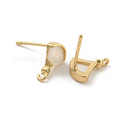 Серьги-гвоздики из циркония KK-P263-18KCG