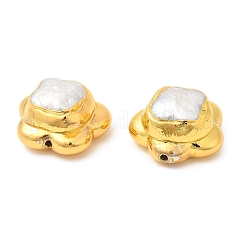 Бусины в стиле барокко с натуральным жемчугом кеши и цветком KK-M251-18G