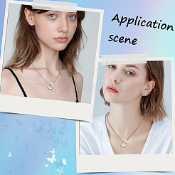 6шт стеклянные подвески&nbsp;GLAA-BBC0001-10A