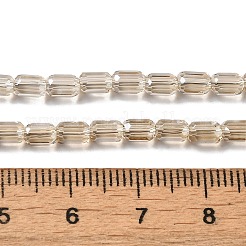 電気メッキガラスビーズセット  多面カット  ABカラー  コラム  バリーウッド  3x5mm  穴：1mm  約79個/連  15.75~16.14''（40~41センチメートル）&nbsp;EGLA-D031-01-17