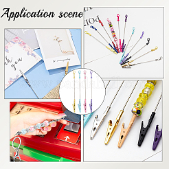 4 шт. 4-цветный сплав браслет инструмент ювелирный помощник бисер зажим-аллигатор&nbsp;AJEW-SP0001-71A