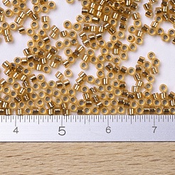 MIYUKIデリカビーズ小  シリンダー  日本製シードビーズ  15/0  （dbs0181)シルバーライニング銅  1.1x1.3mm  穴：0.7mm  約175000個/袋  50 G /袋&nbsp;SEED-X0054-DBS0181