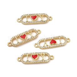 Шармы из латуни с микро-паве из прозрачного кубического циркония&nbsp;KK-E068-VB404-2