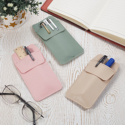 3 bolsa para bolígrafos de piel sintética de 3 colores&nbsp;AJEW-GF0014-44A
