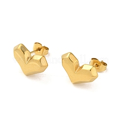 Boucle d'oreille à tige en acier inoxydable 304 avec placage sous vide PVD&nbsp;EJEW-C099-07G