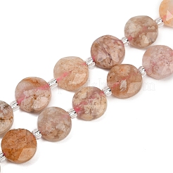 Натуральные вишневые агатовые бусины G-C116-A173-01