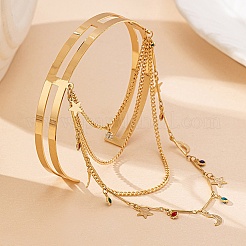 Браслеты из сплава на плечо&nbsp;BJEW-S180-02G