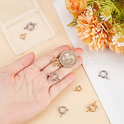 8 шт. 4 стиля пружинных кольцевых застежек из нержавеющей стали 304 STAS-GO0001-17