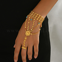 Браслеты-кольца в стиле бохо из сплава с изображением подсолнечника KM3412