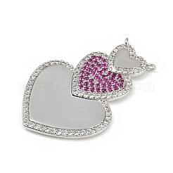 Латунные микро проложить кубического циркония подвески KK-M322-39P