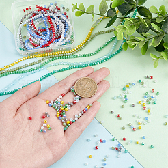 Стеклянные бусины с гальваническим покрытием  EGLA-PH0003-13