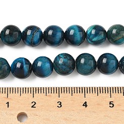 Нити из натурального тигрового глаза класса B G-F591-18-8mm-02