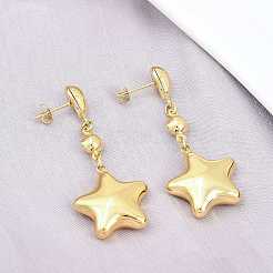 Серьги-гвоздики из нержавеющей стали 304&nbsp;LS-EJEW-P325-04A-G