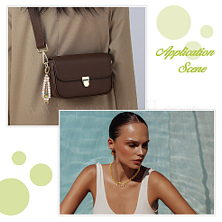 4 шт. латунные подвески-карабин с микропаве из кубического циркония ZIRC-DC0001-35