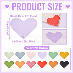 12 шт. Защитные уголки для книг из искусственной кожи двух цветов AJEW-TA0001-98